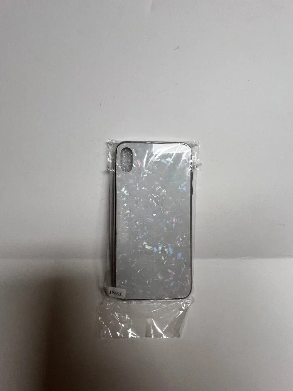 iPhone XS Max Case White Pearl Holographic Iridescent Protective Cover